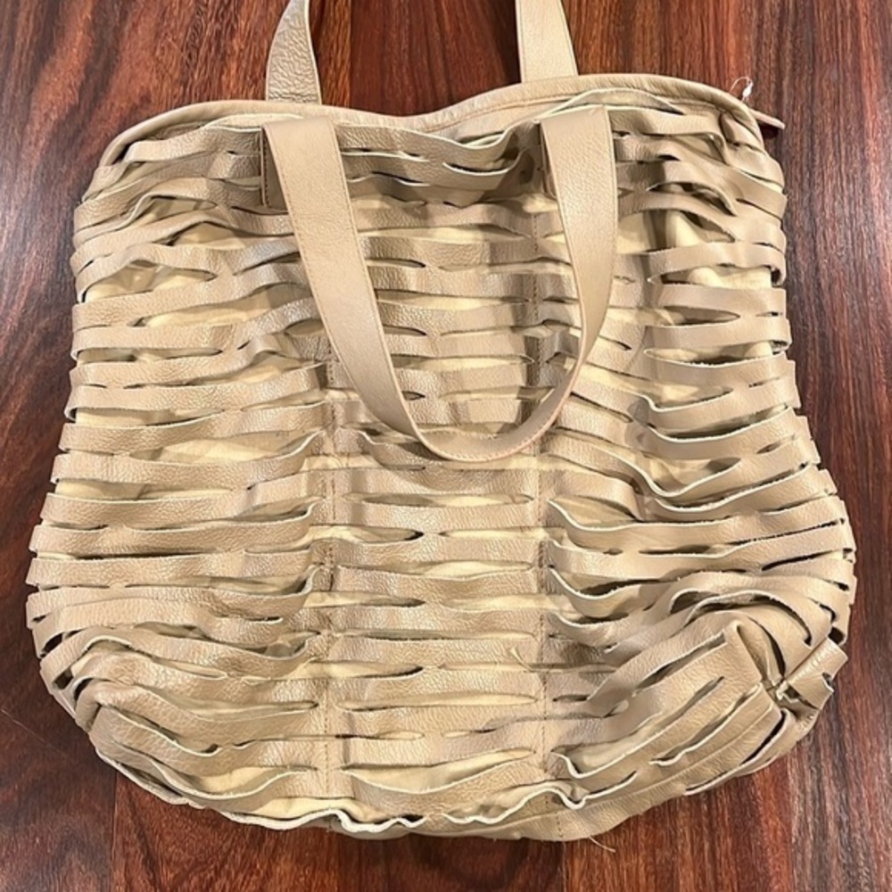 RomyGold Rare creme Biker Slash Tote